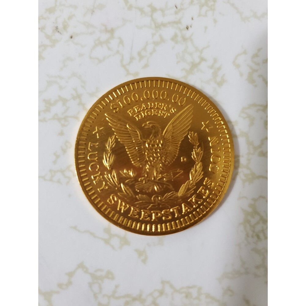 Reader's Digest $100000.00 Lucky Sweepstakes Coin Advertising Token